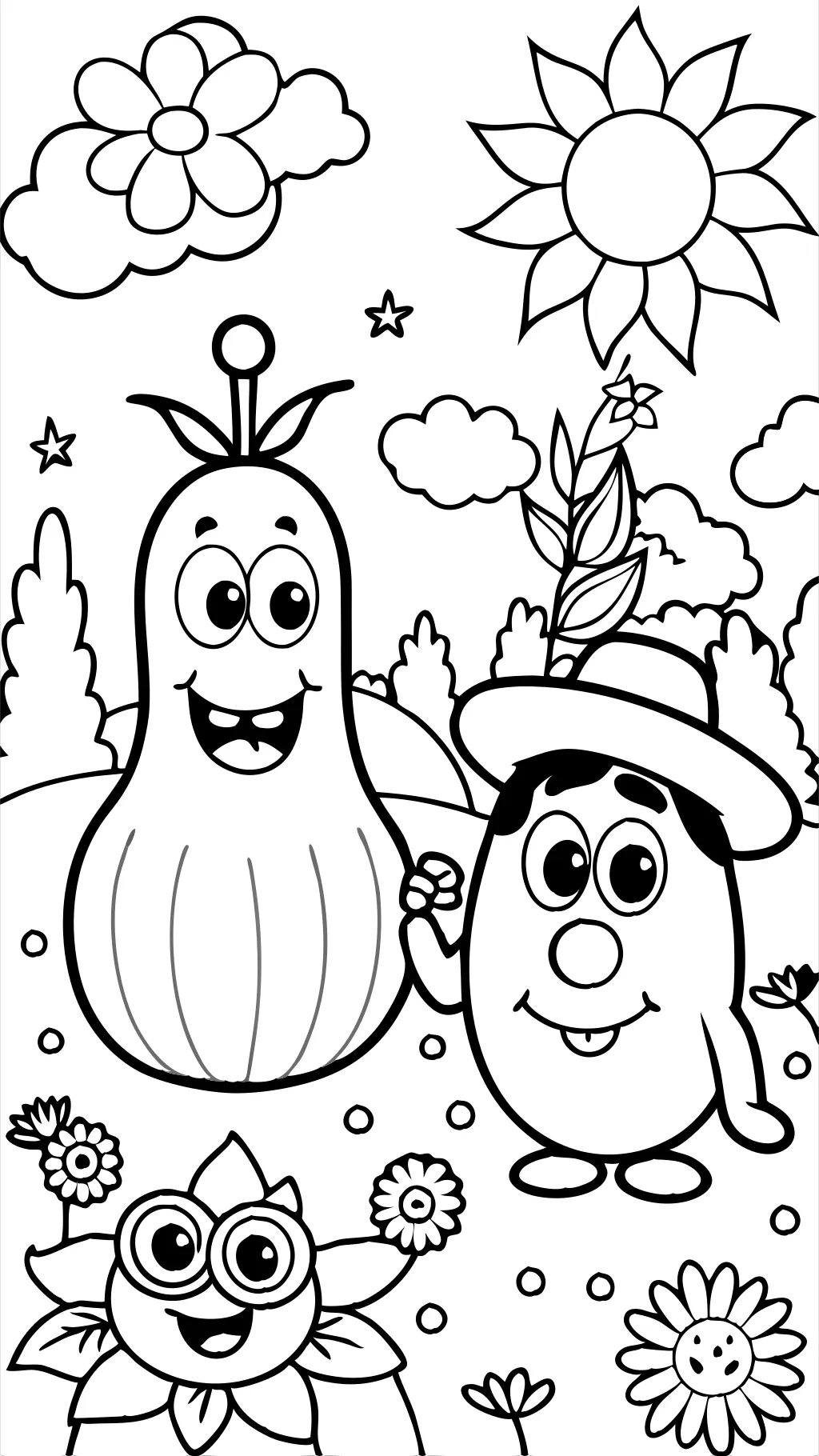 veggietales coloring pages